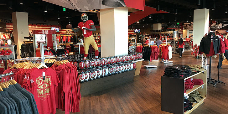 49ers merchandise shop
